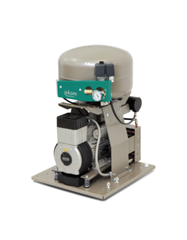 Компрессор EKOM DK50 PLUS/M, ресивер 25 л, с мембранным осушителем воздуха, производительность 58 л/мин при давлении 5 бар, на одну установку, рабочее давление 5-7 бар, питание 230В/50Гц, без шкафа