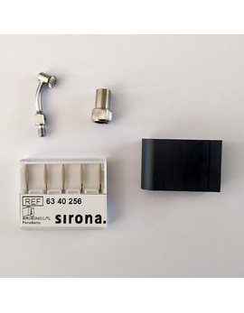 Насадка скалера SiroImplant IP 1, для очистки імплантів, металічних та керамічних реставрацій; очищуючі насадки з спеціальним пластиковим напиленням. В комплекті 5 шт. насадок-вставок Insert IP1, ключі для фіксації вставок та насадки