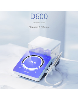 Скалер DTE D600 LED, з автономною подачею води, металевий наконечник з LED-підсвіткою, роз'єм SATELEC. В комплекті 9 насадок, динамометричний ключ; режими: скейлінг, періо, ендо