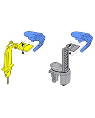 Пластина накусочная, поролоновая, синяя, для аппаратов SIRONA ORTHOPHOS  SL 3D / XG 3D / Ceph, ORTHOPHOS XG 3Dready / Ceph, 100 шт/уп.