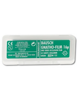 Gnatho Film Dispenser box with precut strip 20 x 60mm wide, 50 strips, Green, 16 µm