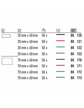 Gnatho Film Dispenser box sheets 75 x 100 mm, 50 sheets, Blue, 16 µm