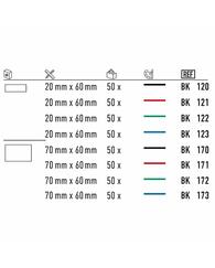 Gnatho Film Dispenser box sheets 75 x 100 mm, 50 sheets, Blue, 16 µm