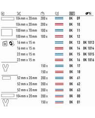 Arti-Check Box with strips, 200 strips, Blue, 40 µm