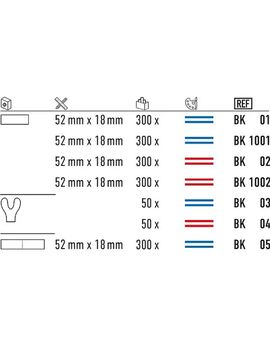 Articulating Paper in Refill-Box for BK 02, 300 strips, Red, 200 µm