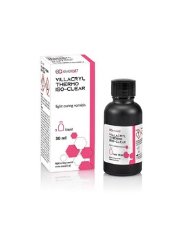 Cвітлотвердіючий лак Villacryl Thermo Iso-Clear для ізоляції гіпсової моделі, 30 мл