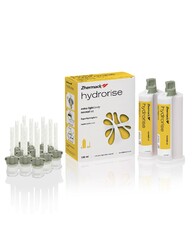 HYDRORISE EXTRA LIGHT (Гидрорайз Экстра Лайт), гидрофильный А-силикон очень низкой вязкости, 2 картриджа по 50 мл. Твердость по Шору 45