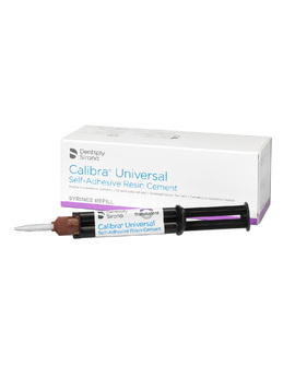 Calibra Universal, самоадгезивний композитний цемент, відтінок Light, 2 шприца (по 4,5 г кожний), 20 самозмішувальних наконечників