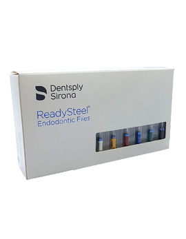 К-римери Dentsply Sirona Readysteel, розмір 020, довжина 25 мм, ручні стерильні файли, блістер містить 6 файлів (Readysteel K-Reamer ISO 020 002 25mm)