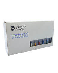 К-римери Dentsply Sirona Readysteel, розмір 020, довжина 25 мм, ручні стерильні файли, блістер містить 6 файлів (Readysteel K-Reamer ISO 020 002 25mm)