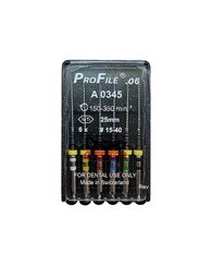 ProFile Maillefer O.S. (Orifice Shapers), асорті, розмір 020-040, довжина 19 мм, Ni-Ti машинні файли для формування кореневих каналів під пломбування, 6 шт/уп (Dentsply Sirona)