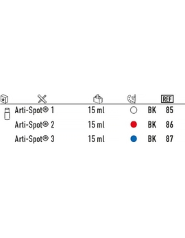 Артикуляційна фарба Arti Spot ВК85, колір білий, 3мкм для металу, 15мл