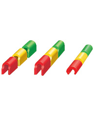 Vario-Soft-Bar-Pattern, Friction-Snap, Matrices, red 8 Pieces