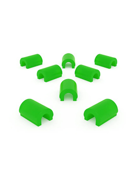 Vario-Soft-Bar-Pattern, joint snap-in, Matrices, green 8 Pieces