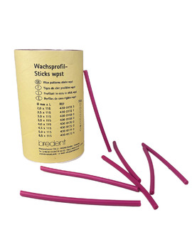 Wax pattern sticks, red, diam. 3.5 x 115 mm 250 g