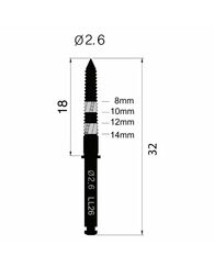 Фреза хірургічна LINDEMAN, LINDR-S26, d=2,6mm, L=18mm
