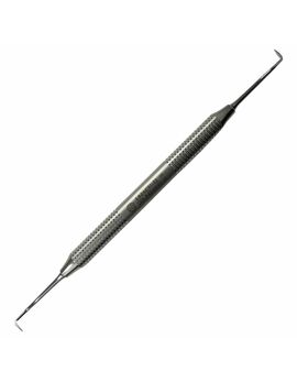 Dental Sickle Scaler, Posterior, Jacquette, JAC 31-32. Stainless Steel Handle.