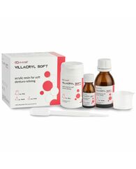 М'яка підкладка для протезу Villacryl Soft, холодної полімеризації, 60 г порошок + 40 мл рідина + 10 мл протравка