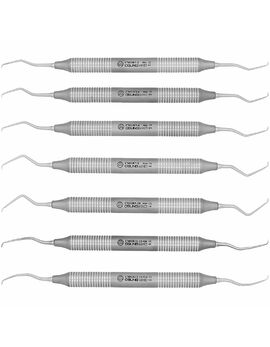 Кюрета Gracey MINI CMGR -SET (набір - 7 шт.), металева ручка, двостороння.