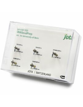 Набір борів полірувальних (5шт+бокс). Jota (Швейцарія) (525 FG 017, 526 FG 023, 525EF FG 017, 526EF FG 023, 893HEF FG 023)
