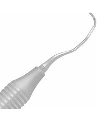 Dental Curette, Gracey, Std., GR 15-16. Standard Gracey Curette , Stainless Steel Handle, for Mesial surface of all posterior teeth.