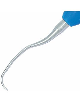Dental Curette, Gracey, Standard, Autoclavable Silicone Handle, GR 13-14. For Distal surface of all posterior teeth.