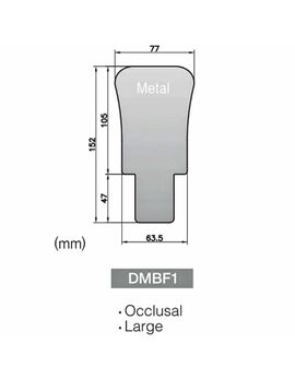 Дзеркало інтраоральне D-MFFPT-1 для FF-PHOTO, металеве, для фотографування.