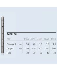 Канюля для ліпосакції (Одноразові) (тип Sattler) діам.3,0 мм, довж. 300 мм