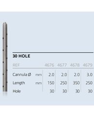 Канюля для інфільтрації (Стерильні-Одноразові) (тип 30 HOLE) діам.2,0 мм, довж. 250 мм - 5 шт.