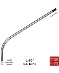 Насадка аспіраційна L60, тільки трубка, d 3мм, вигнута (YDM)