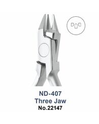 Плоскогубцы ортодонтические ND-407 Tree Jaw, трехточечные, для сгибания (YDM), для четырехпетельного бюгеля (Quad Helix)