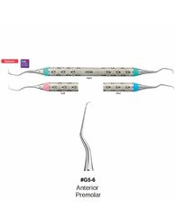 Кюрета Gracey EST mini #G5-6, двостороння, ручка металева, кругла, Sakura (YDM)