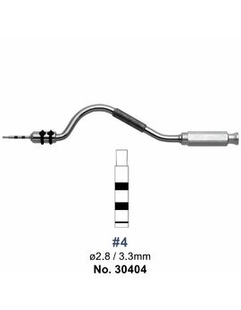 Остеотом # 4, Sinus Lift, d 2,8/3,3мм, градуйований 0-4-8-10-13-15-18 (YDM)