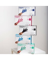 Рукавиці нітрилові CEROS TM FINGERS Black M (200шт) оглядові, неприпудрені