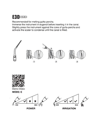 Насадка Woodpecker E3D, эндодонтическая, алмазное напыление 40 мкм, резьба EMS Woodpecker