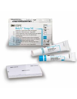 Цинкоксидний безевгенольний цемент для тимчасової фіксації RelyX™ Temp NE,1 х базова паста, 30 г,1 x паста каталізатор , 13 г,1 х Блокнот для змішування,Інструкція з використання