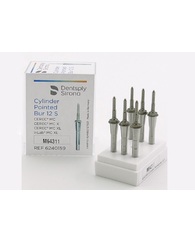 CEREC CYLINDER POINTED-BUR 12 S, циліндрична фреза, 6 шт., права сторона, для обробки силікатної кераміки, полімерів та інфільтраційної кераміки