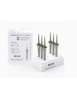 CEREC STEP-BUR 12, 6шт., ступенчатая фреза для тонкой обработки CAD CAM блоков из силикатной и инфильтрационной керамики