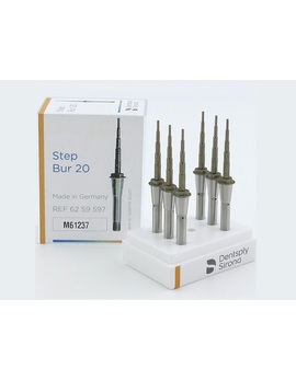 CEREC STEP-BUR 20, 6шт, ступінчата фреза для обробки CAD CAM блоків з кераміки, що синтеризуються